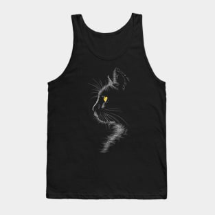 Cat Silhouette Tank Top